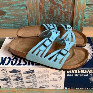 Birkenstock Granada Genuine Leather Sandals Size 36 NARROW QVC Limited Edition
